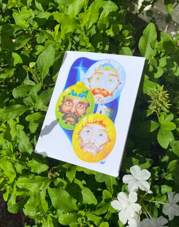 Tarjeta de Navidad "Tres Reyes Magos"