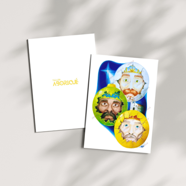 Tarjeta de Navidad "Tres Reyes Magos"