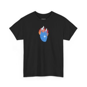 himno original Puerto Rico La borinqueña Camiseta frente Camiseta "A ese llamar patriótico, ¿No arde tu corazón?" - Himno de Puerto Rico